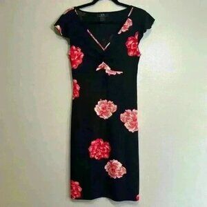 BCBG Maxazria floral dress size medium